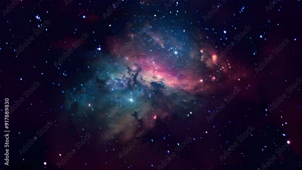 Naklejka premium Cosmo filled with countless stars