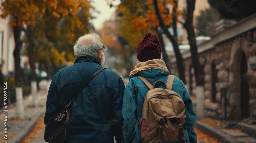 The Couple Walking Together The Couple Walking Together