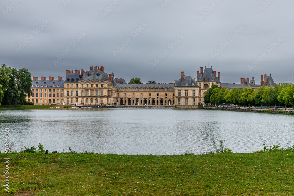 View of the royal residence in France View of the royal residence in France
