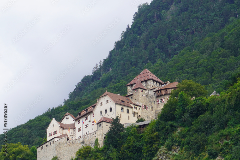 Blick auf das Schloss Vaduz in Liechtenstein Blick auf das Schloss Vaduz in Liechtenstein