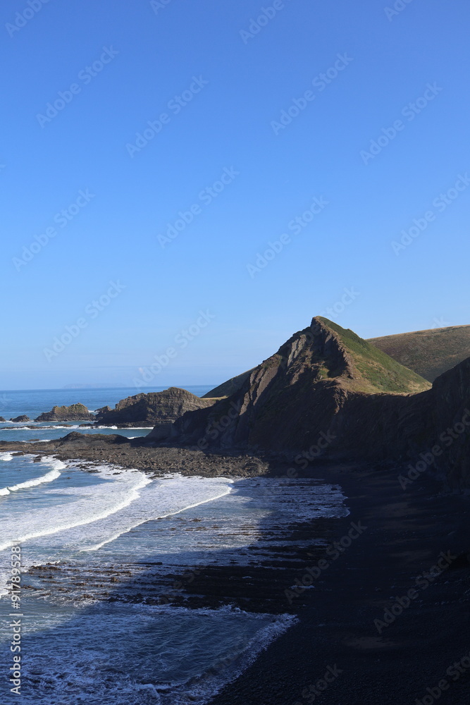 Sea and cliff landscape