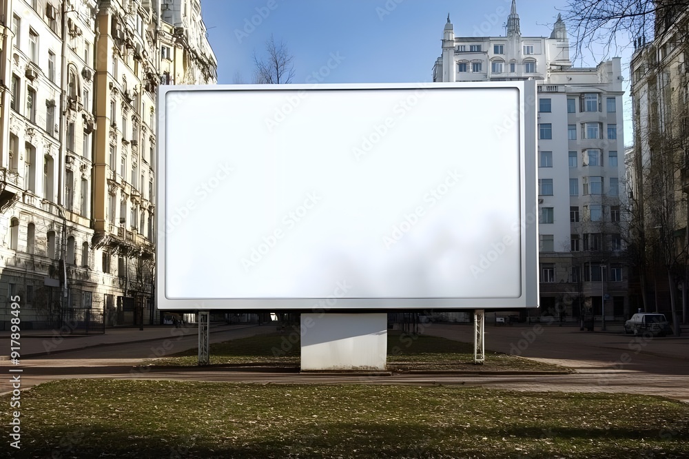 Mockup, poster, billboard in the city, park. Mockup, poster, billboard in the city, park.