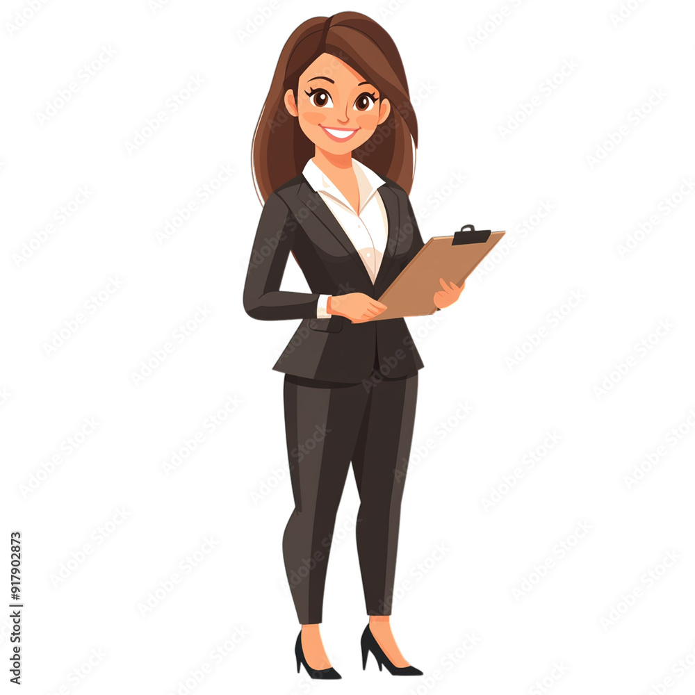 business woman with a clipboard business woman with a clipboard