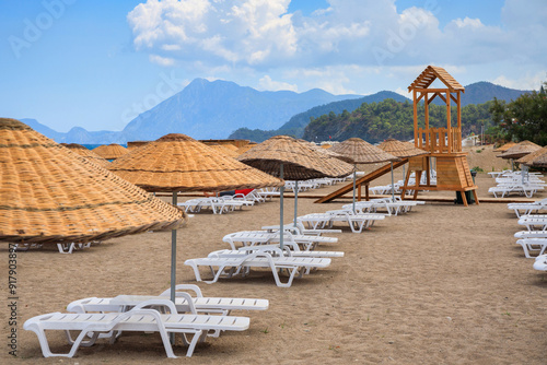 Fototapeta Naklejka Na Ścianę i Meble -  Beautiful Turkish Riviera near Tekirova. Kemer,Turkey