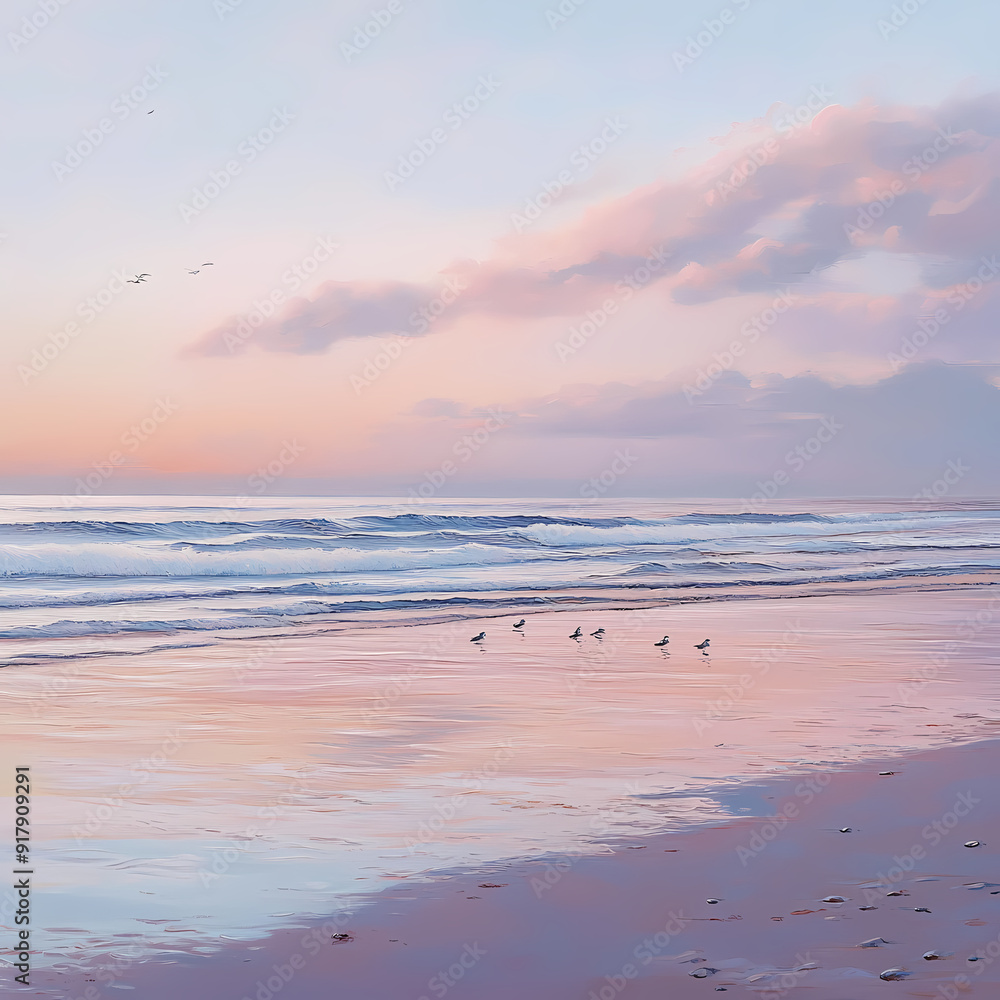 Peaceful Dawn Beach