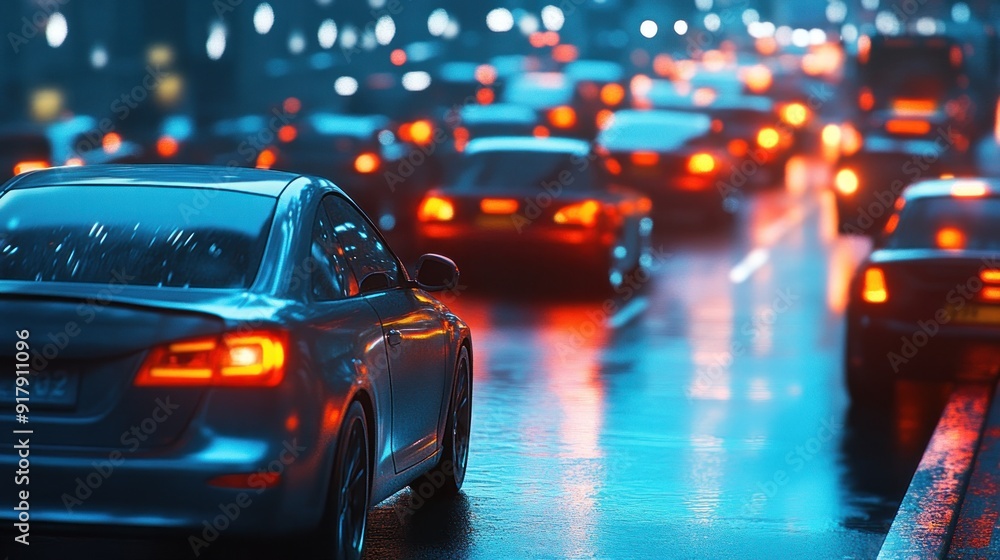 Cityscape Night Traffic Cityscape Night Traffic