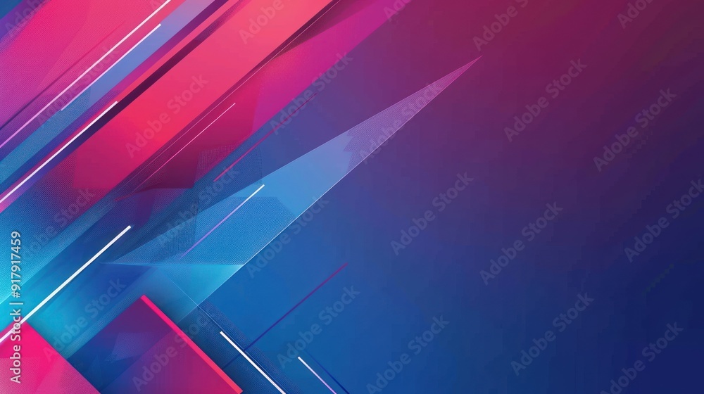 Abstract Geometric Design with Pink and Blue Abstract Geometric Design with Pink and Blue