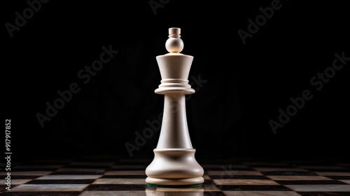 The group of white chess pieces is the king and queen.