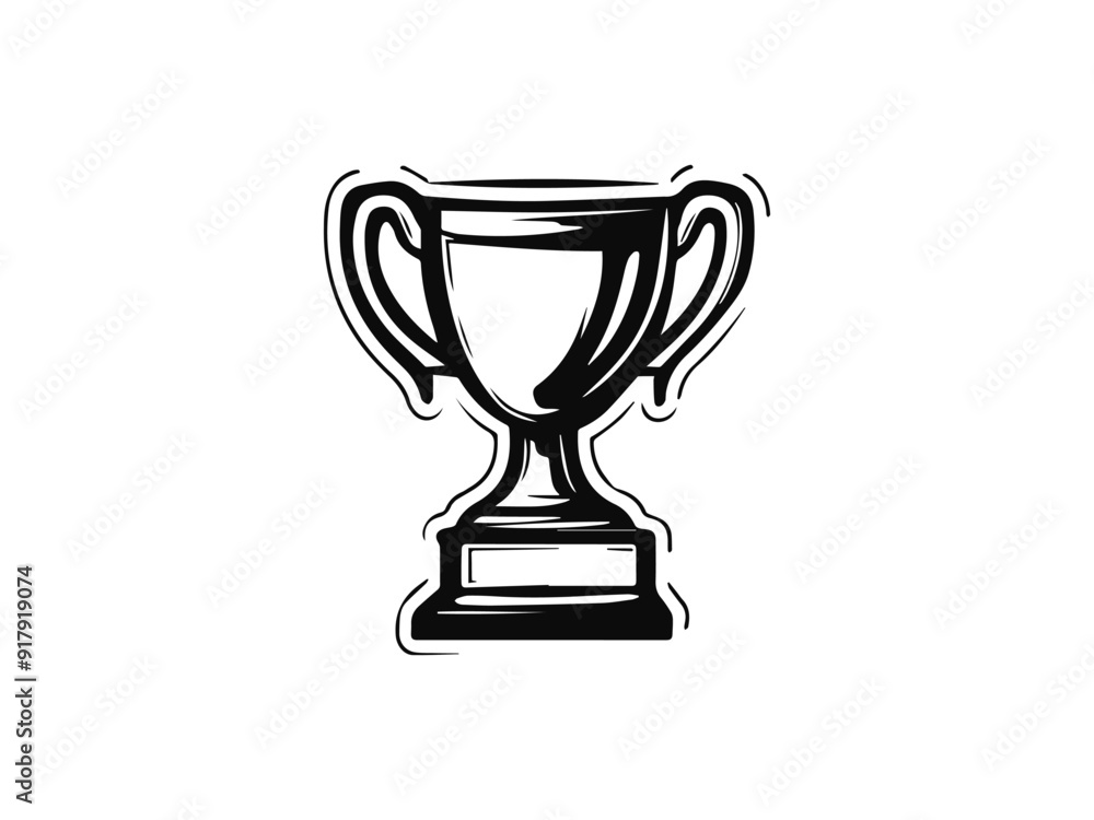 silhouette of a gold trophy silhouette of a gold trophy