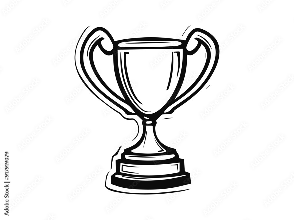 silhouette of a gold trophy silhouette of a gold trophy