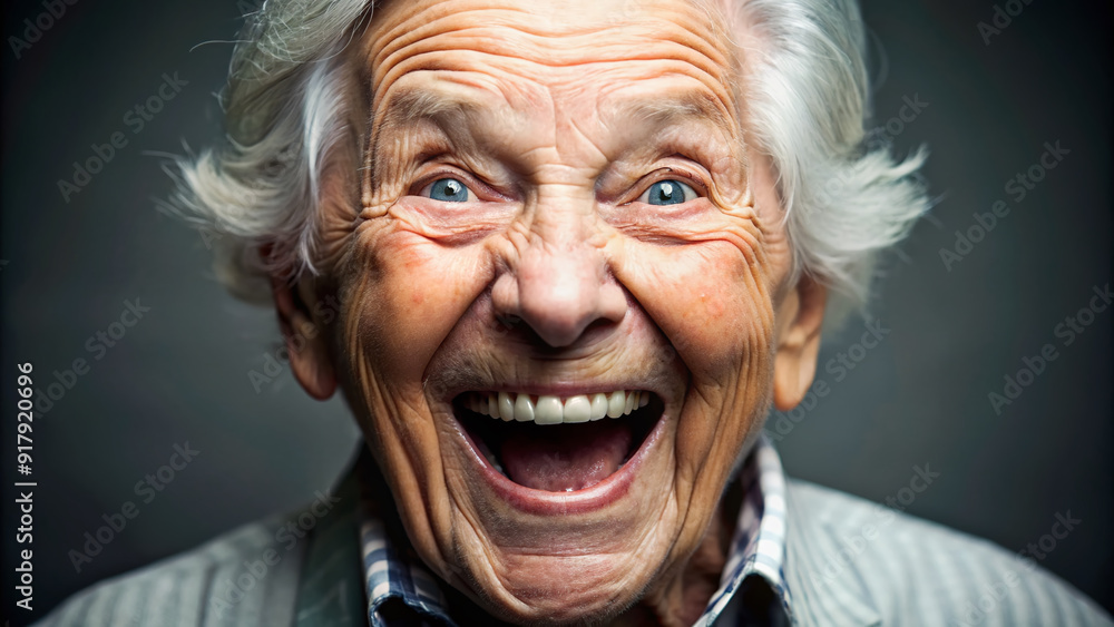 A beaming elderly person flashes a wide, toothy grin, crinkled eyes twinkling with unbridled joy, conveying uncontainable excitement and raw enthusiasm in a heartwarming moment. A beaming elderly person flashes a wide, toothy grin, crinkled eyes twinkling with unbridled joy, conveying uncontainable excitement and raw enthusiasm in a heartwarming moment.
