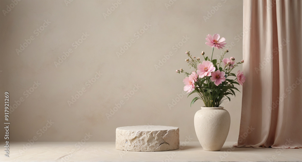 Fototapeta premium flowers in a vase on the table