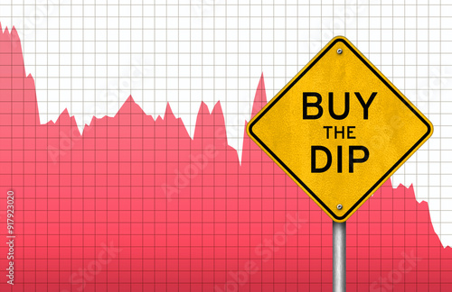 Buy the Dip - traffic sign message