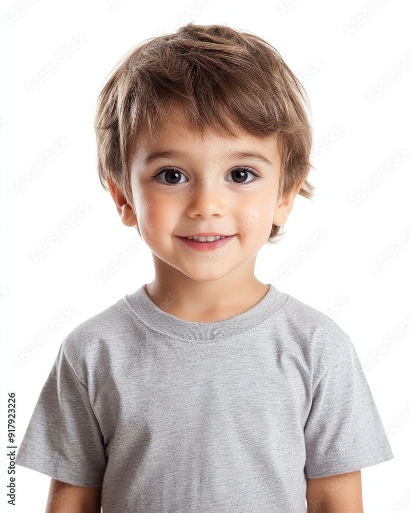 A joyful little boy beams with happiness, showcasing his adorable smile and playful spirit A joyful little boy beams with happiness, showcasing his adorable smile and playful spirit