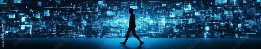 Innovative AI Concept Art: The Integration of Knowledge Graphs, Text Classification, and Sentiment Analysis with a Silhouette Striding into the Future. Innovative AI Concept Art: The Integration of Knowledge Graphs, Text Classification, and Sentiment Analysis with a Silhouette Striding into the Future.