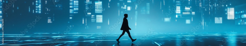 Innovative AI Concept Art: The Integration of Knowledge Graphs, Text Classification, and Sentiment Analysis with a Silhouette Striding into the Future. Innovative AI Concept Art: The Integration of Knowledge Graphs, Text Classification, and Sentiment Analysis with a Silhouette Striding into the Future.