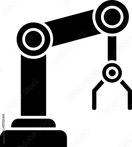 Robot arm icon vector illustration