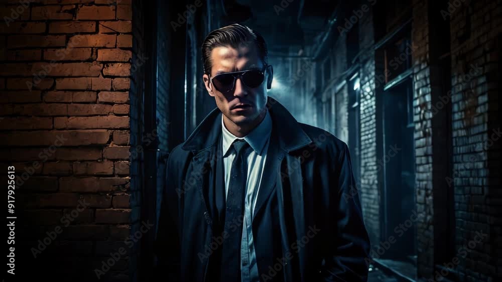 A mysterious man on a dimly lit alley A mysterious man on a dimly lit alley