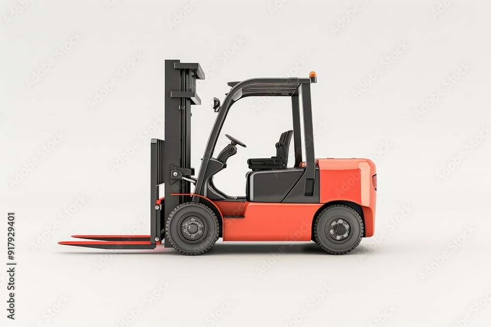 forklift model white background forklift model white background