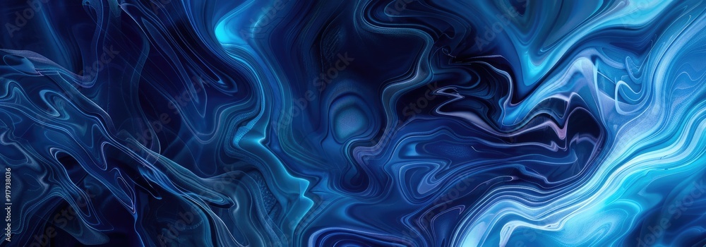Obraz premium abstract modern designed horizontal header with very dark blue, light blue and corn flower blue colors