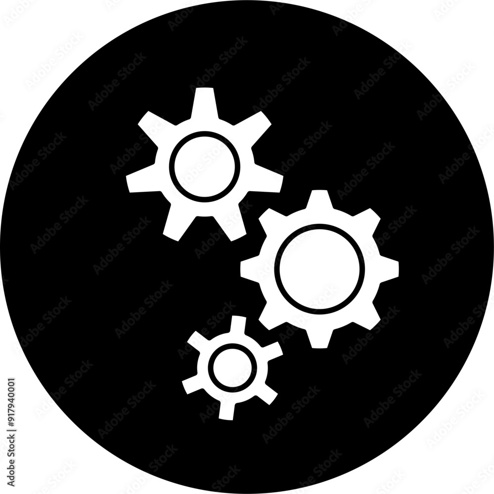 Gear icon block vector illustration Gear icon block vector illustration