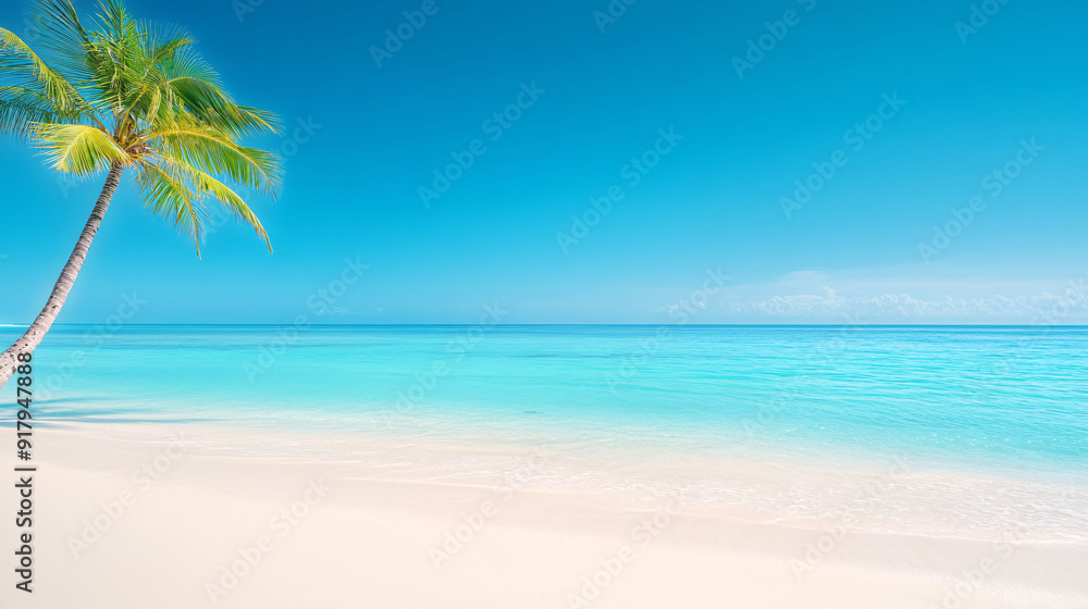 Obraz premium Summer beach Vacation Relaxing vacation Tropical beach close-up scenery background