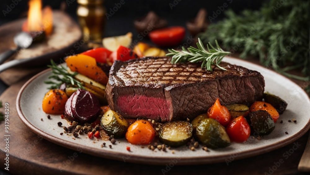 Perfectly Seared Steak with Roasted Vegetables Perfectly Seared Steak with Roasted Vegetables