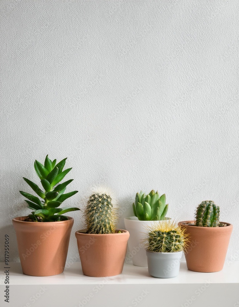 屋内の棚の上の多肉植物とサボテンとコピースペース(Succulents and cacti on shelves indoors with copy space)
屋内の棚の上の多肉植物とサボテンとコピースペース(Succulents and cacti on shelves indoors with copy space)