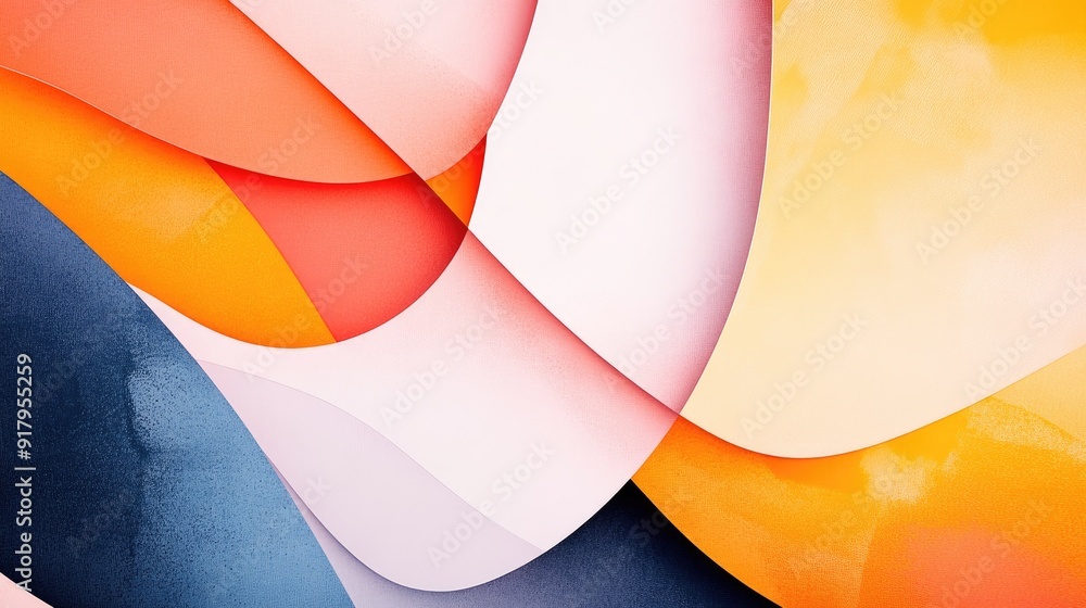 Abstract background with a mix of sharp angles and fluid curves in bright hues. Abstract background with a mix of sharp angles and fluid curves in bright hues.