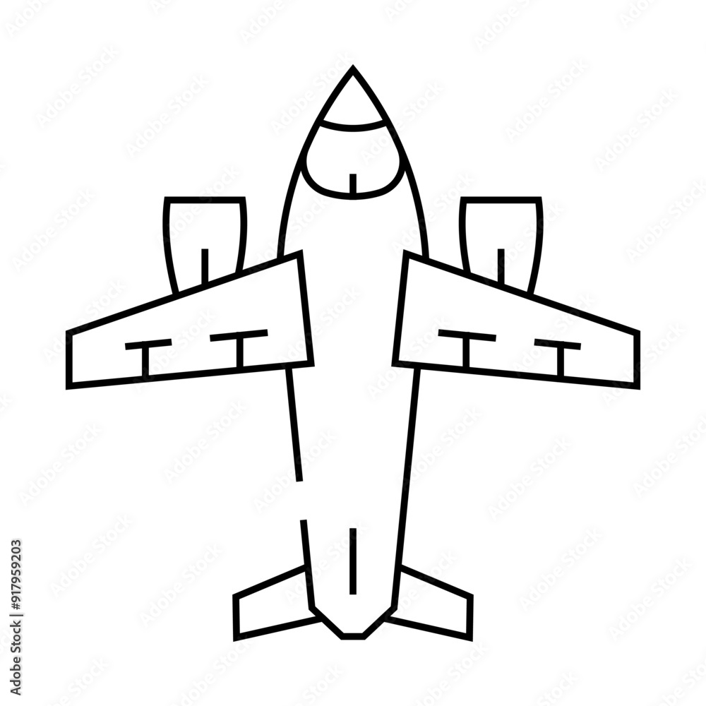 airplane transport line icon vector. airplane transport sign. isolated contour symbol black illustration airplane transport line icon vector. airplane transport sign. isolated contour symbol black illustration