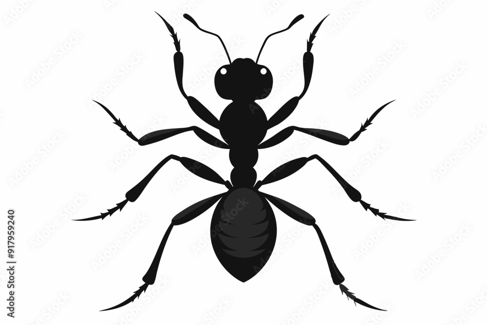 Vector illustration of a ant on white background Vector illustration of a ant on white background