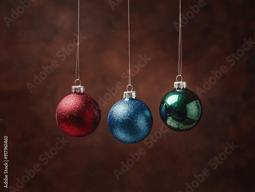 Three ornaments on a string photo