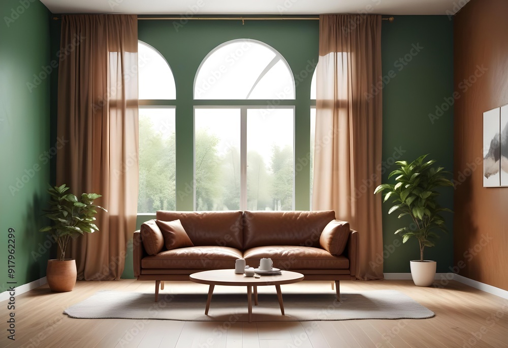 Photo modern style interior room 3d illustration Photo modern style interior room 3d illustration