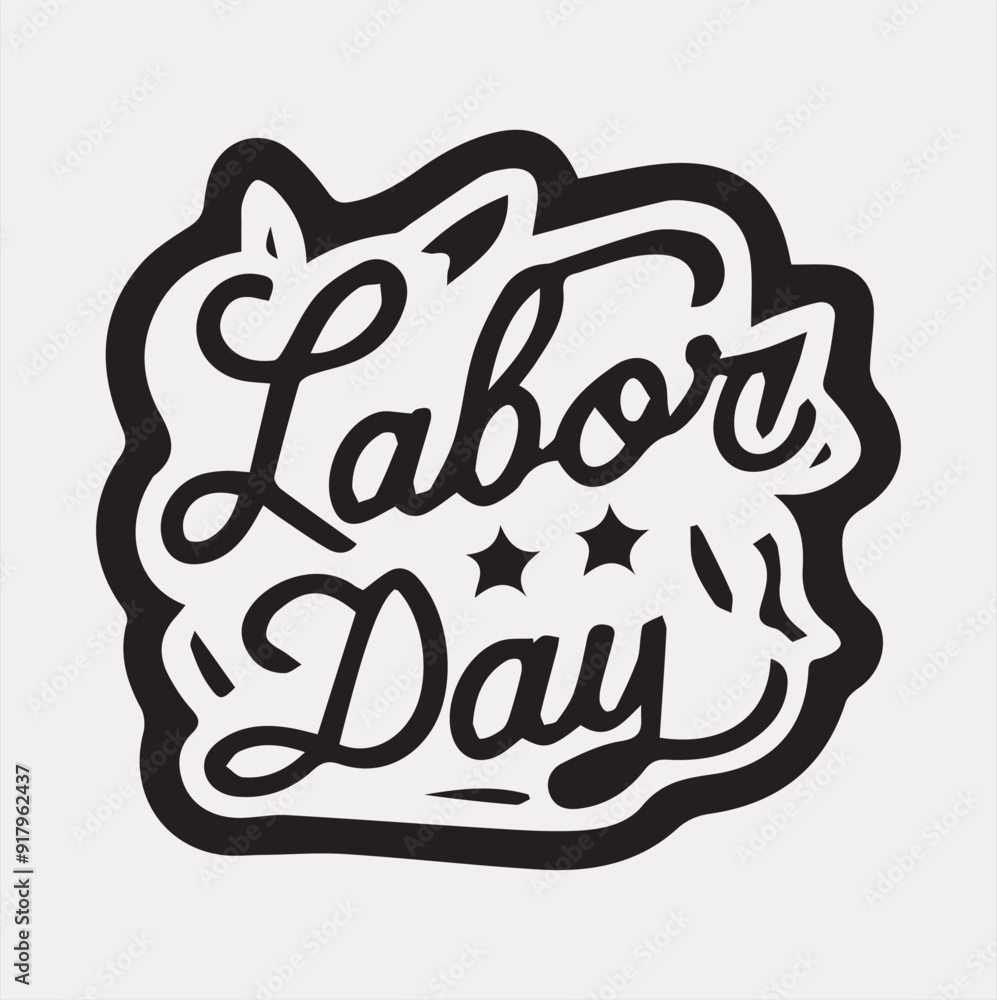 Fototapeta premium Labor Day typography Hammer, Safety helmet, logo vector silhouette on a white background