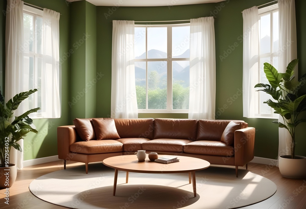 Photo modern style interior room 3d illustration Photo modern style interior room 3d illustration