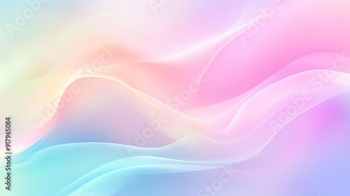 Soft pastel abstract background with smooth gradients and gentle curves. -