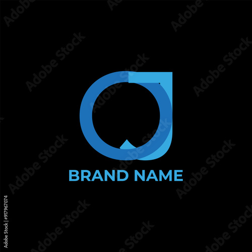 OJ letter monogram  logo design 