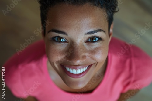 Woman smiling at camera