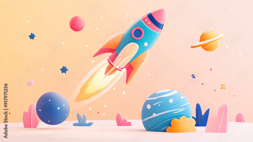 World Space Day Space Exploration Future planets Aerospace technology background World Space Day Space Exploration Future planets Aerospace technology background