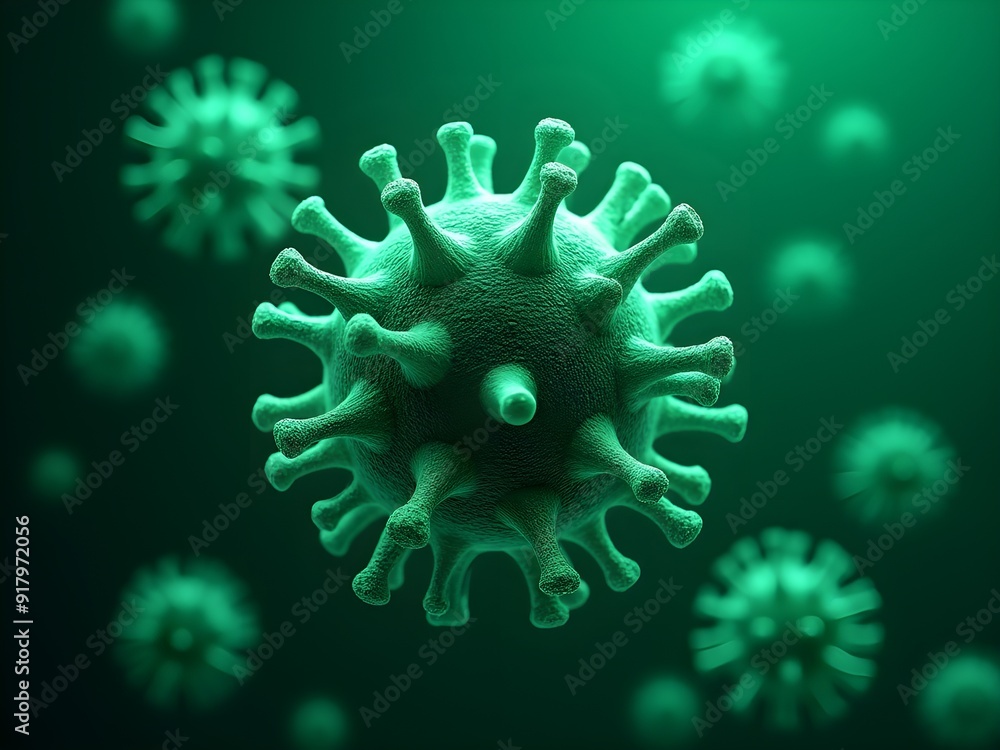 3d rendered illustration of a virus 3d rendered illustration of a virus