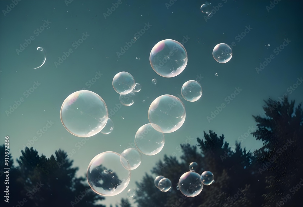 Bubbles floating on a black background with the words bubbles on the bottom Bubbles floating on a black background with the words bubbles on the bottom