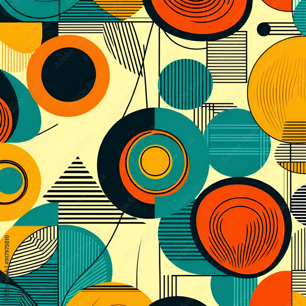 seamless pattern with circles seamless pattern with circles
