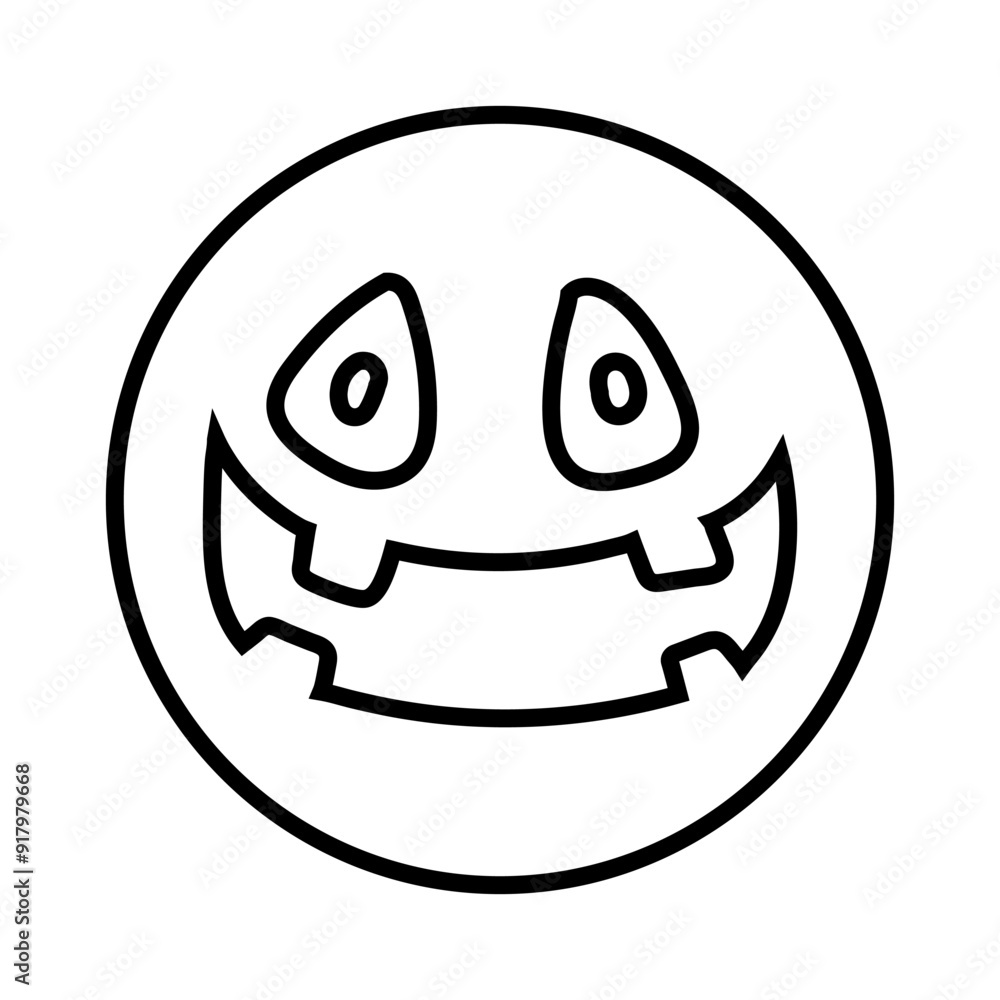 Halloween face icon vector. Scary face illustration sign. Funny Face symbol. Pumpkin face logo. Halloween face icon vector. Scary face illustration sign. Funny Face symbol. Pumpkin face logo.