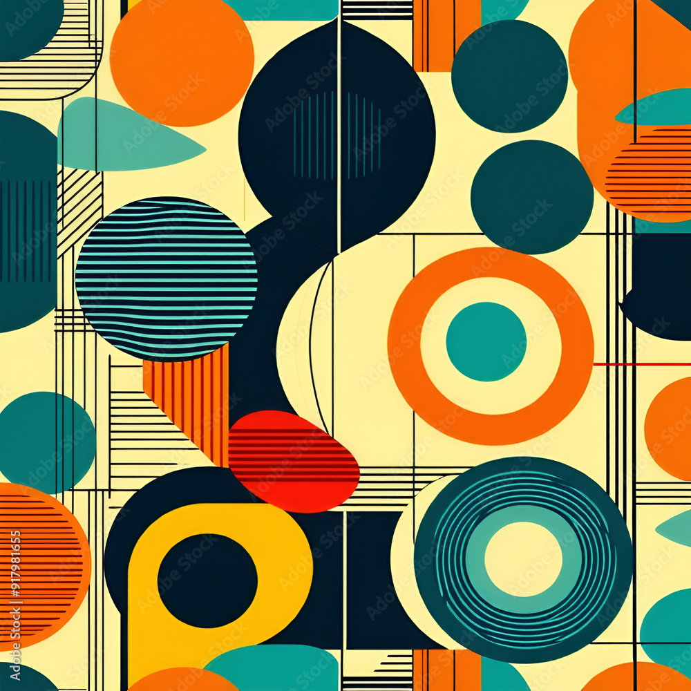 seamless pattern with circles seamless pattern with circles
