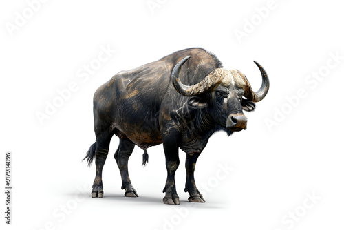 buffalo isolated on white background