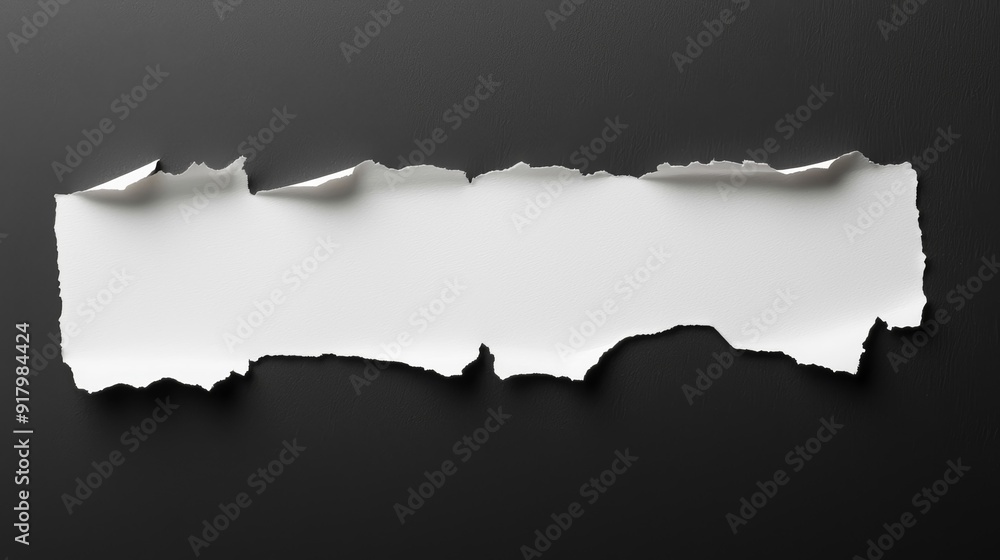 torn paper on black background torn paper on black background