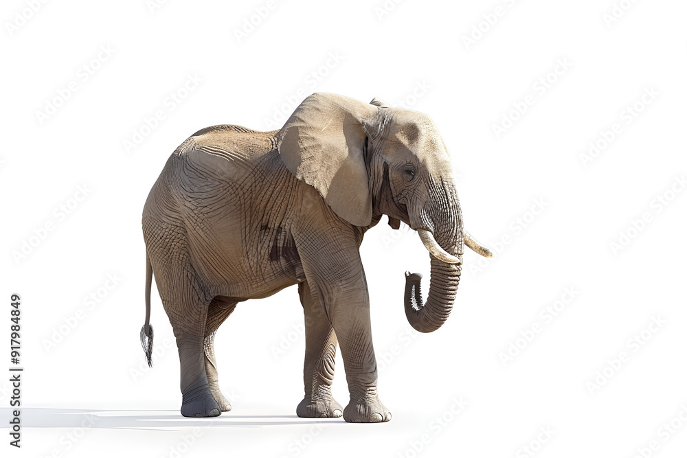 Fototapeta premium elephant isolated on white