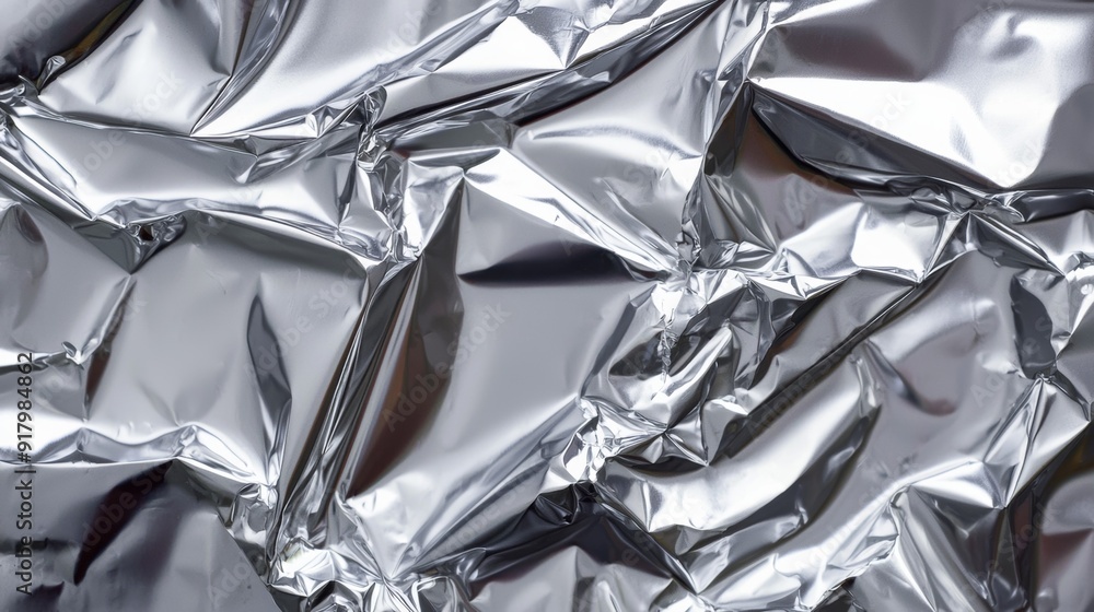 a close up of silver foil a close up of silver foil