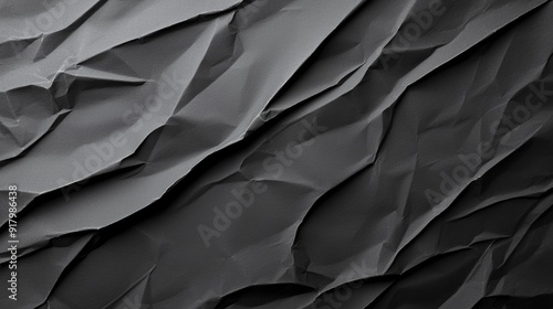 a black wall with a lot of crumpled paper