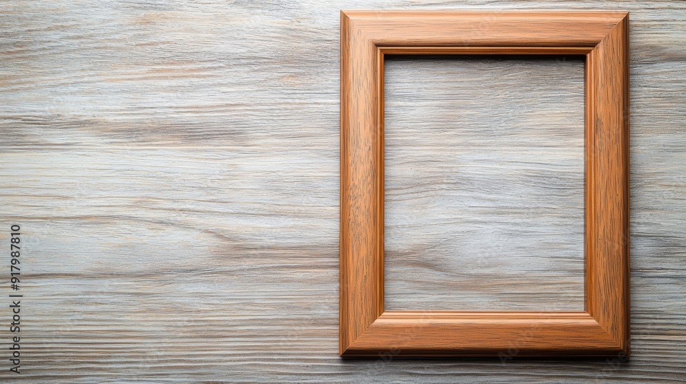a wooden frame on a wooden wall a wooden frame on a wooden wall